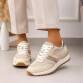 Damen Low-Sneakers - beige