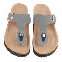 Damen Pantoletten - grey