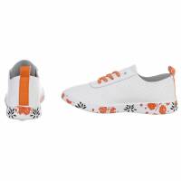 Damen Low-Sneakers - orange