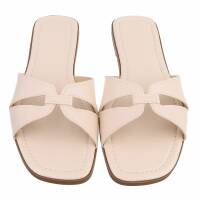 Damen Pantoletten - beige
