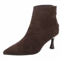 Damen High-Heel Stiefeletten - brown