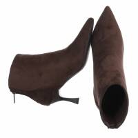 Damen High-Heel Stiefeletten - brown