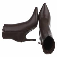 Damen High-Heel Stiefeletten - brown