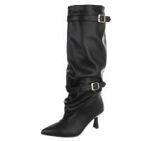 Damen High-Heel Stiefel - blackpu