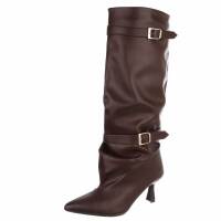 Damen High-Heel Stiefel - winepu
