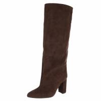 Damen High-Heel Stiefel - brown