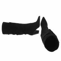 Damen High-Heel Stiefel - blacksuede