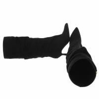 Damen High-Heel Stiefel - blacksuede