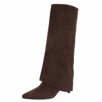 Damen High-Heel Stiefel - brown