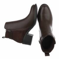 Damen High-Heel Stiefeletten - brown