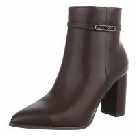 Damen High-Heel Stiefeletten - brown