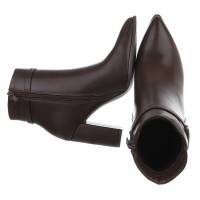 Damen High-Heel Stiefeletten - brown
