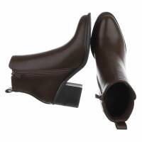Damen High-Heel Stiefel - brown