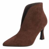 Damen High-Heel Stiefeletten - brown
