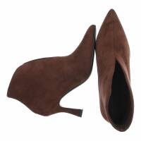 Damen High-Heel Stiefeletten - brown