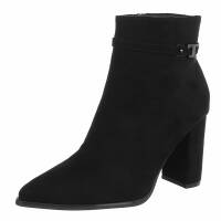Damen High-Heel Stiefeletten - black