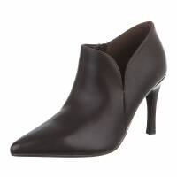 Damen High-Heel Stiefeletten - brown