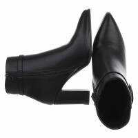 Damen High-Heel Stiefeletten - black