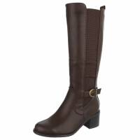 Damen High-Heel Stiefel - brown