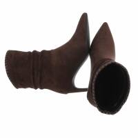 Damen High-Heel Stiefeletten - brown