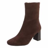 Damen High-Heel Stiefeletten - brown