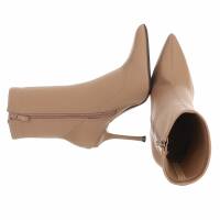 Damen High-Heel Stiefeletten - khaki