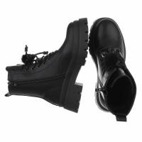 Damen Schnürstiefeletten - black