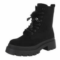Damen Schnürstiefeletten - black