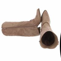 Damen Western- & Bikerboots - khaki