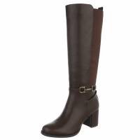 Damen High-Heel Stiefel - brown