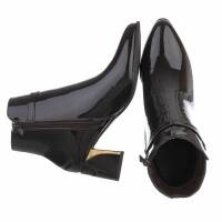 Damen High-Heel Stiefeletten - brown
