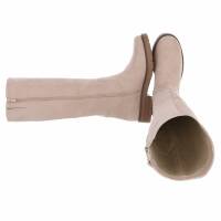 Damen Klassische Stiefel - beigesuede