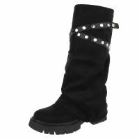 Damen Klassische Stiefel - blacksuede