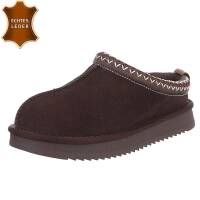 Damen Echtleder Winterstiefeletten - brown