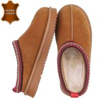Damen Echtleder Winterstiefeletten - camel