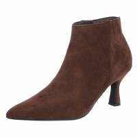 Damen High-Heel Stiefeletten - brown