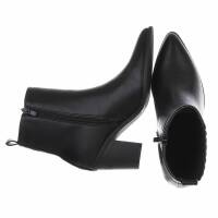 Damen High-Heel Stiefeletten - blackpu