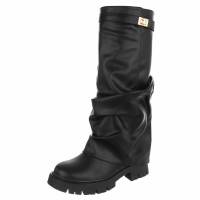 Damen Western- & Bikerboots - blackpu