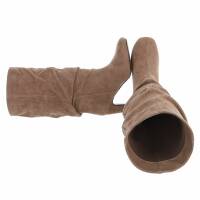 Damen High-Heel Stiefel - khaki