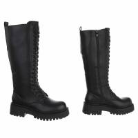 Damen Schnürstiefel - black