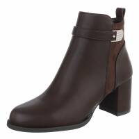 Damen High-Heel Stiefeletten - brown