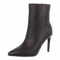 Damen High-Heel Stiefeletten - brown