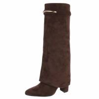 Damen High-Heel Stiefel - brown