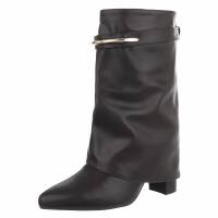 Damen High-Heel Stiefeletten - brown