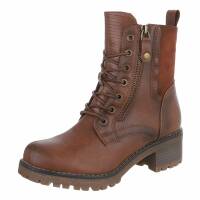 Damen Schnürstiefeletten - camel