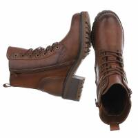 Damen Schnürstiefeletten - camel