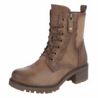 Damen Schnürstiefeletten - khaki