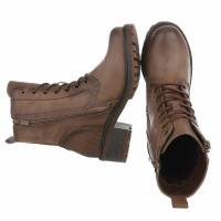 Damen Schnürstiefeletten - khaki