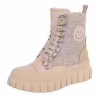 Damen Schnürstiefeletten - sand