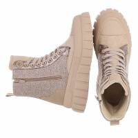 Damen Schnürstiefeletten - sand